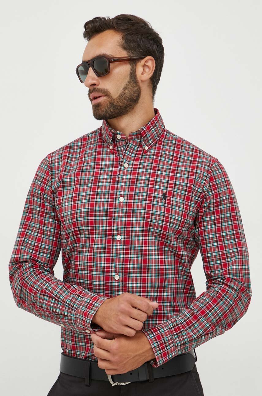 

Бавовняна сорочка Polo Ralph Lauren чоловіча regular комір button-down