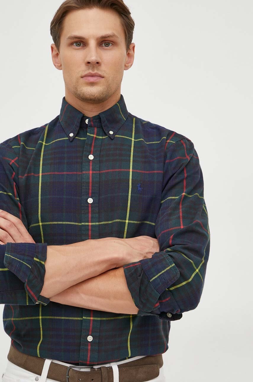 

Бавовняна сорочка Polo Ralph Lauren чоловіча regular комір button-down