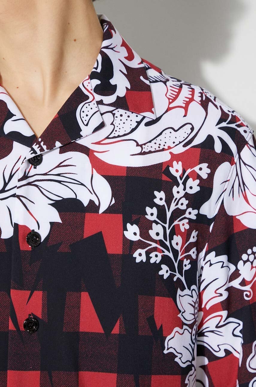 Košile Neil Barett LOOSE HAWAIIAN CHECK WITH BOLTS (obrázek 6)