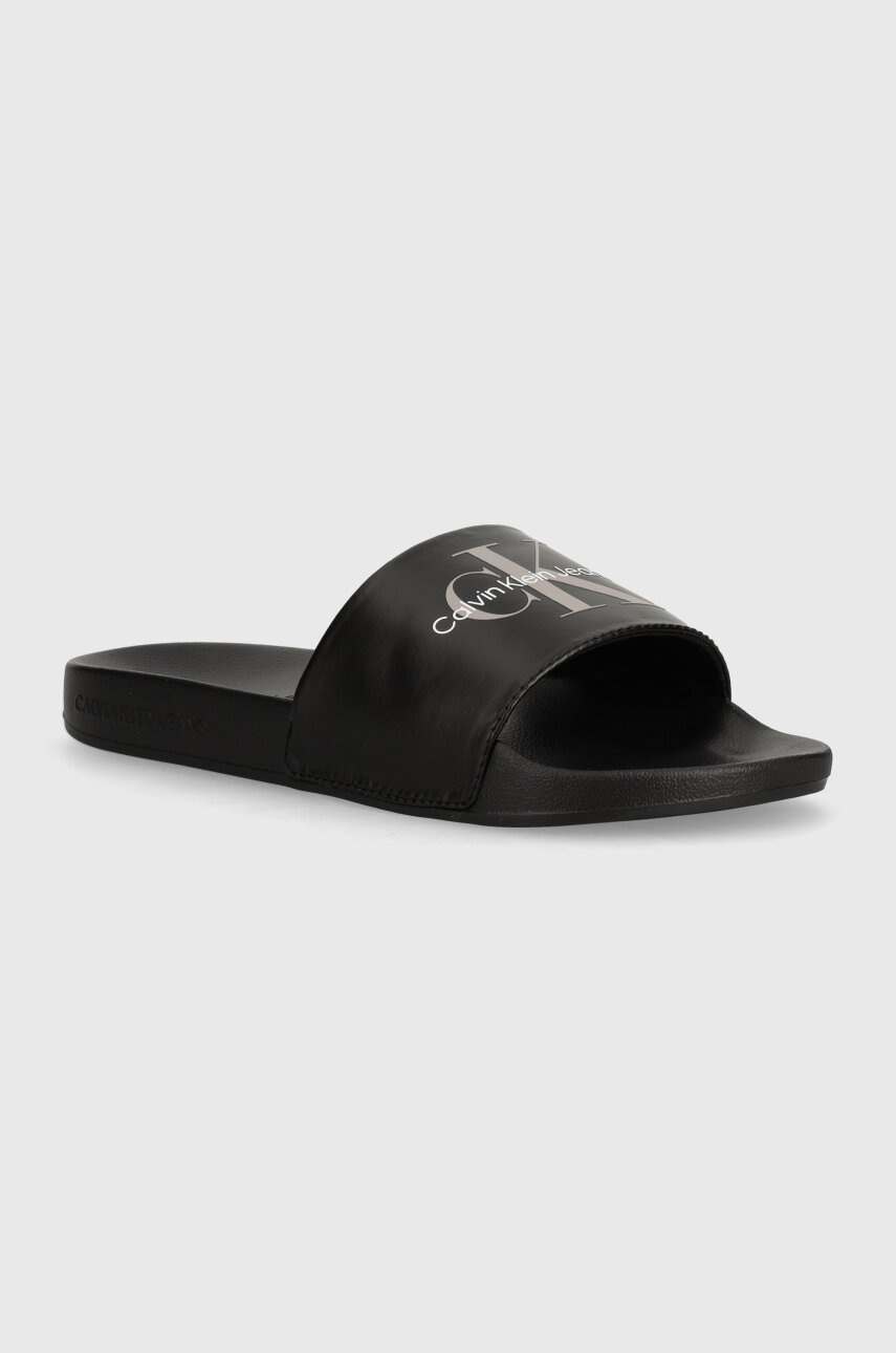 

Чехли Calvin Klein Jeans SLIDE NY PEARL в черно YW0YW01243, Черен