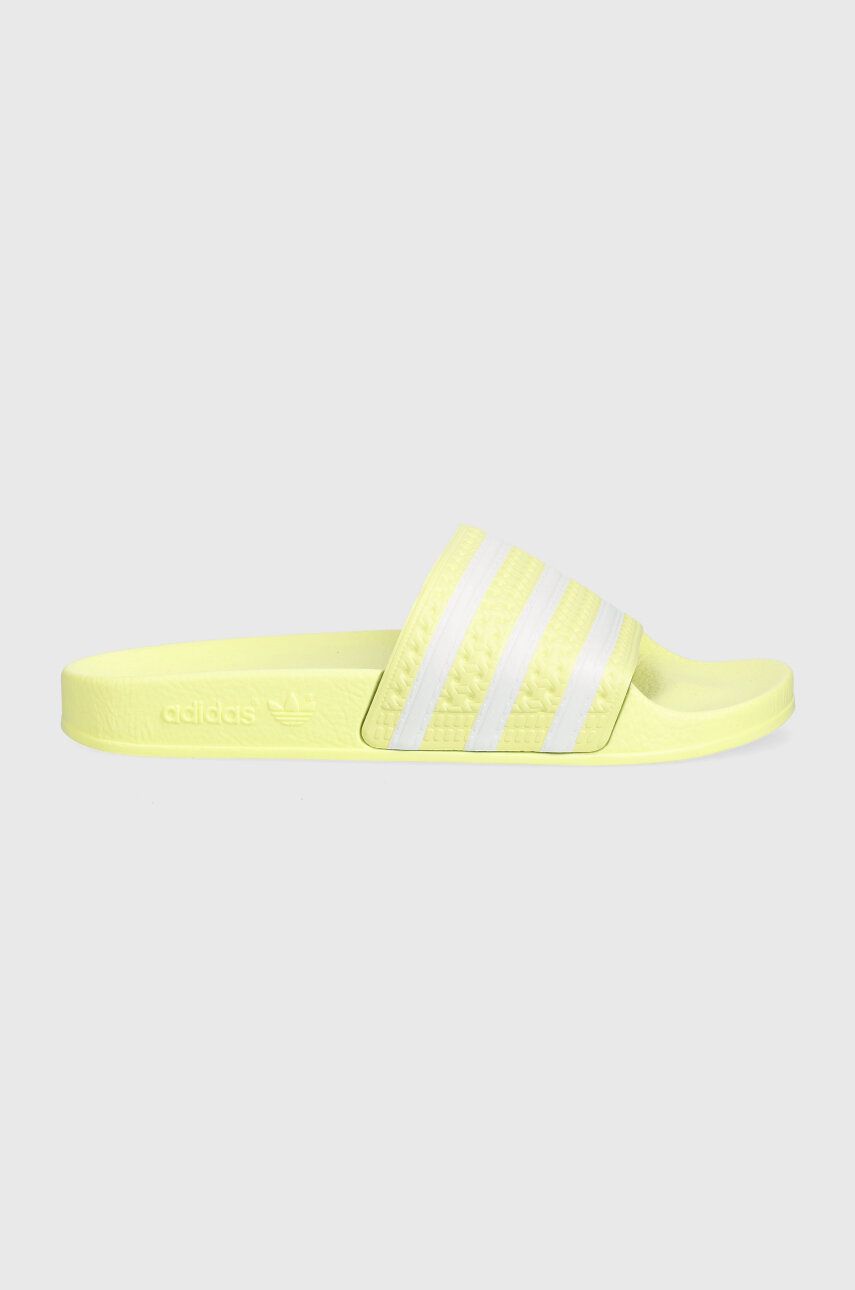 Levně Pantofle adidas Originals Adilette dámské, žlutá barva, IE9616