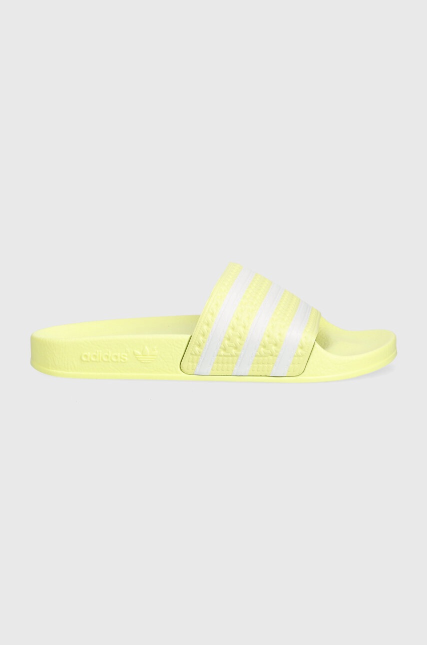 Adidas Originals Papuci Adilette Femei, Culoarea Galben Ie9616