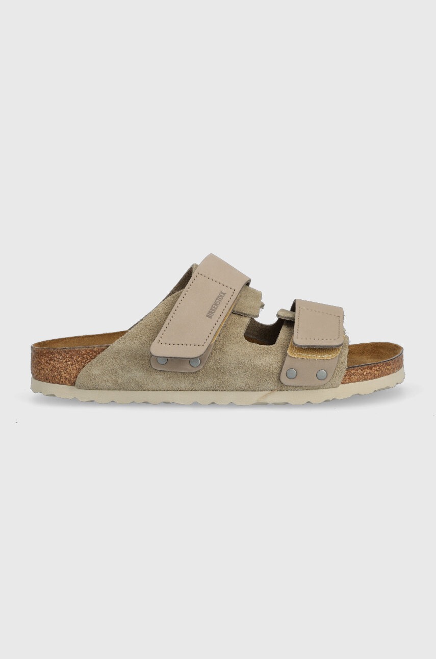 

Замшевые шлепанцы Birkenstock Uji женские цвет бежевый 1025695