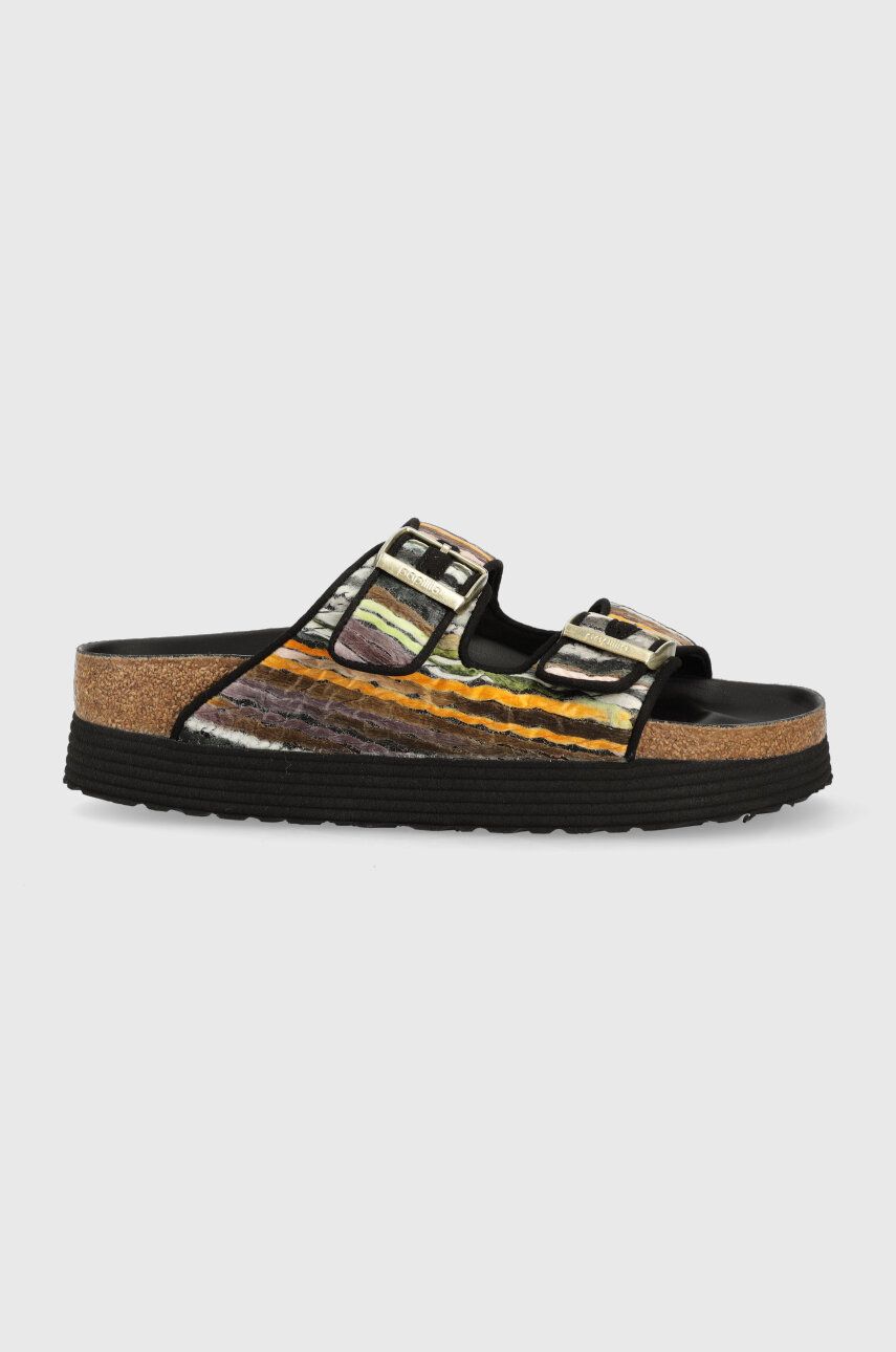 Birkenstock papuci x PAPILLIO Arizona femei, culoarea negru, cu platforma, 1025303