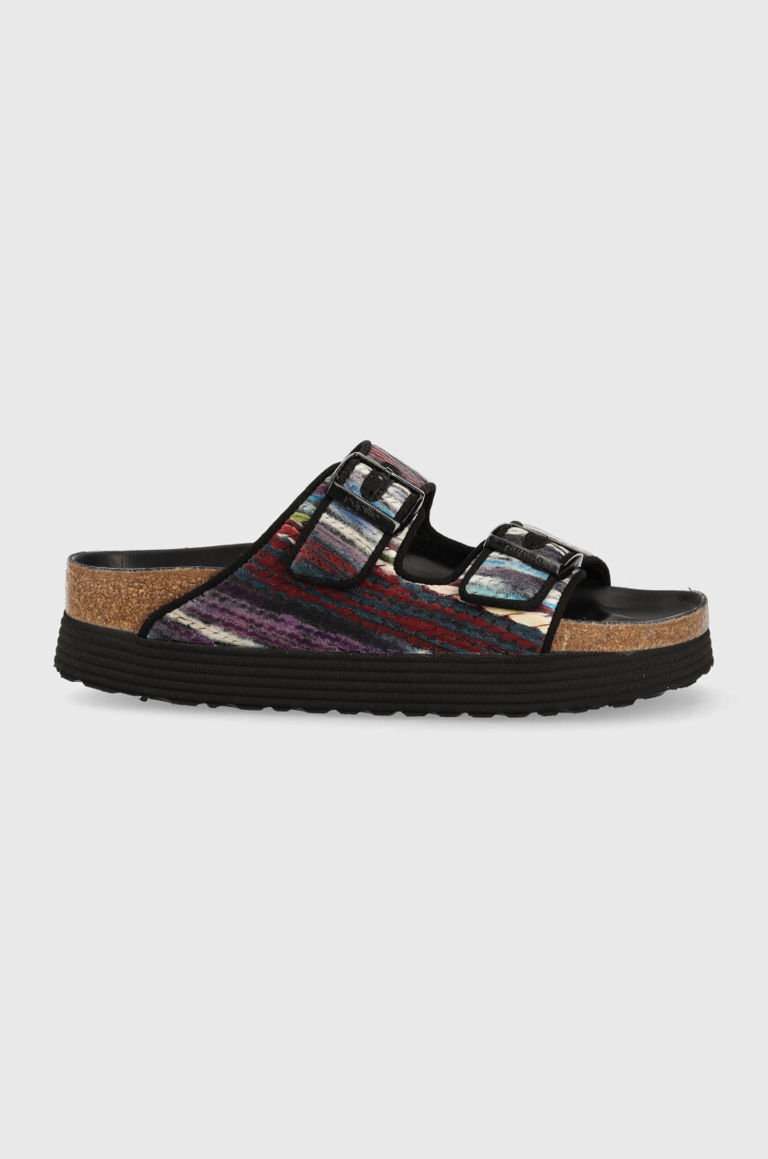 

Шльопанці Birkenstock BIRKENSTOCK X PAPILLIO Arizona Grooved жіночі колір чорний 1025454