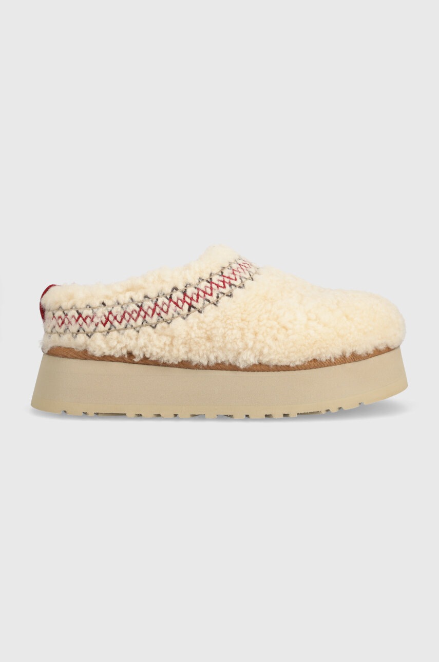 

Тапки UGG Tazz Ugg Braid цвет бежевый 1143976