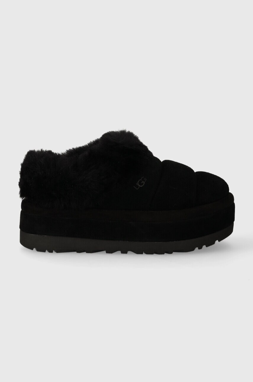 UGG papuci din piele intoarsa Tazzlita culoarea negru, 1146390