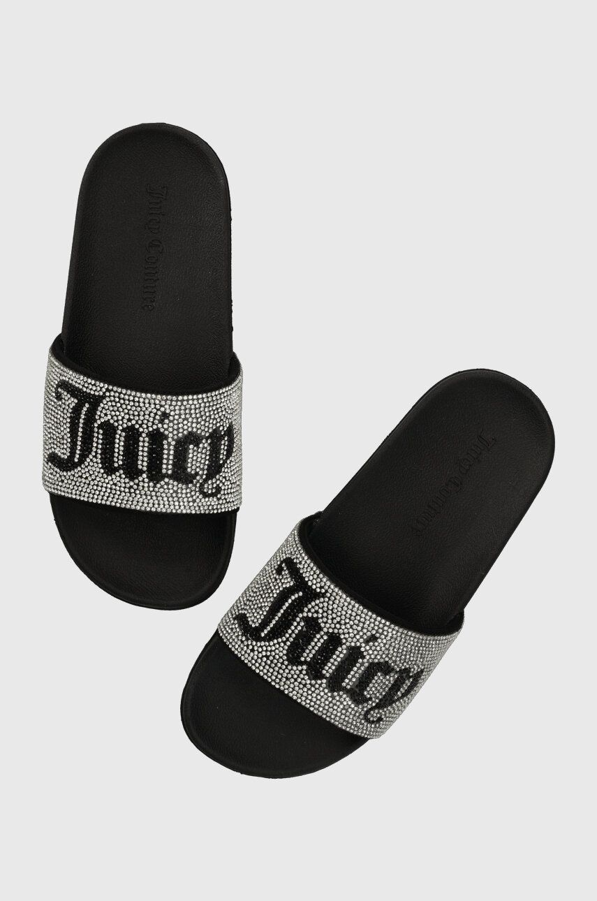 Juicy Couture papuci femei, culoarea negru