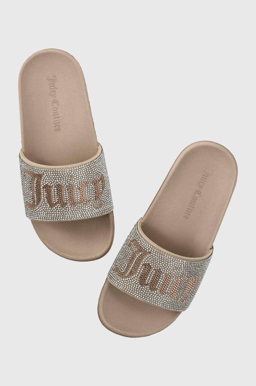 Juicy Couture papuci femei, culoarea maro