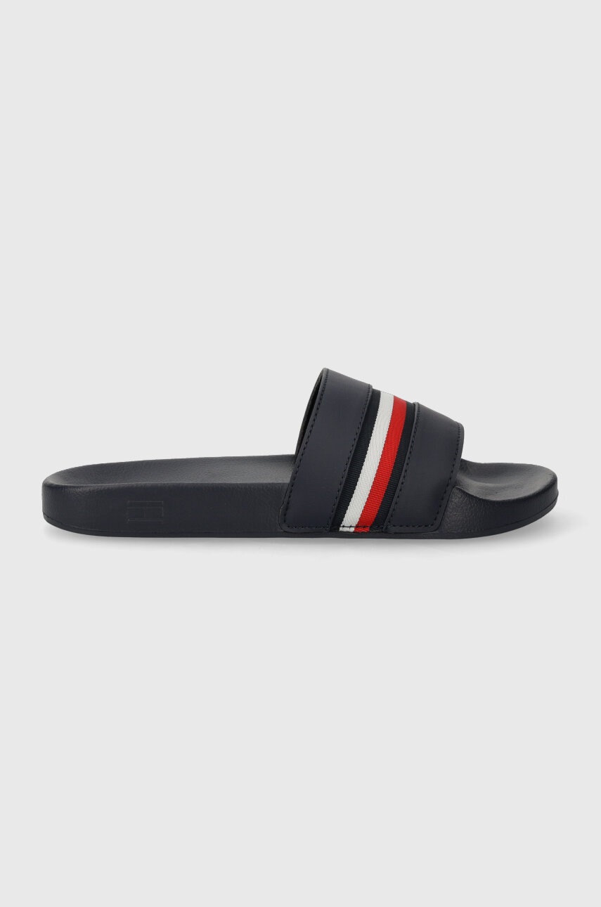 

Чехли Tommy Hilfiger GLOBAL STRIPES SLIDE в тъмносиньо FW0FW07555, Тъмносин
