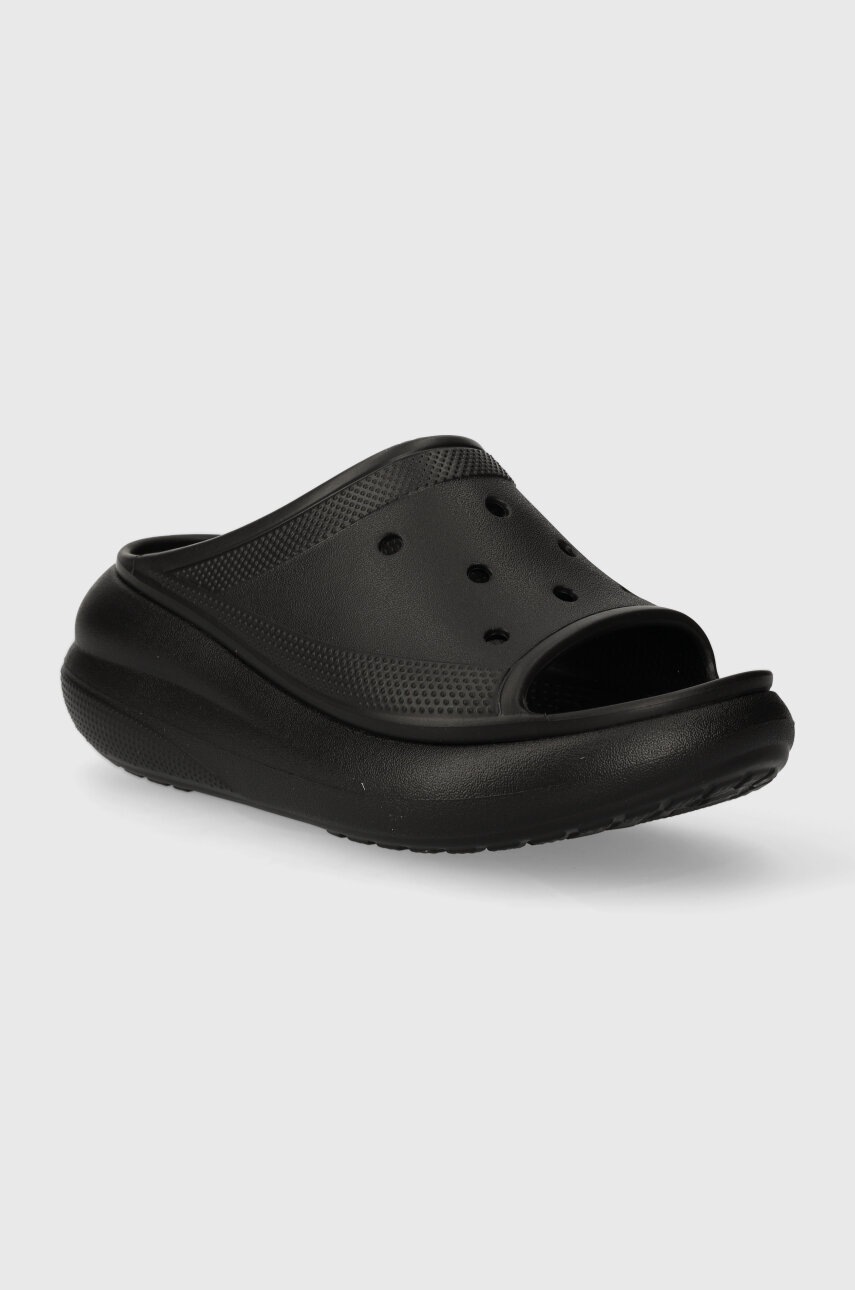 Παντόφλες Crocs Classic Crush Slide Classic Crush Slide χρώμα: μαύρο, 28731 IL3431 207670 φωτογραφία