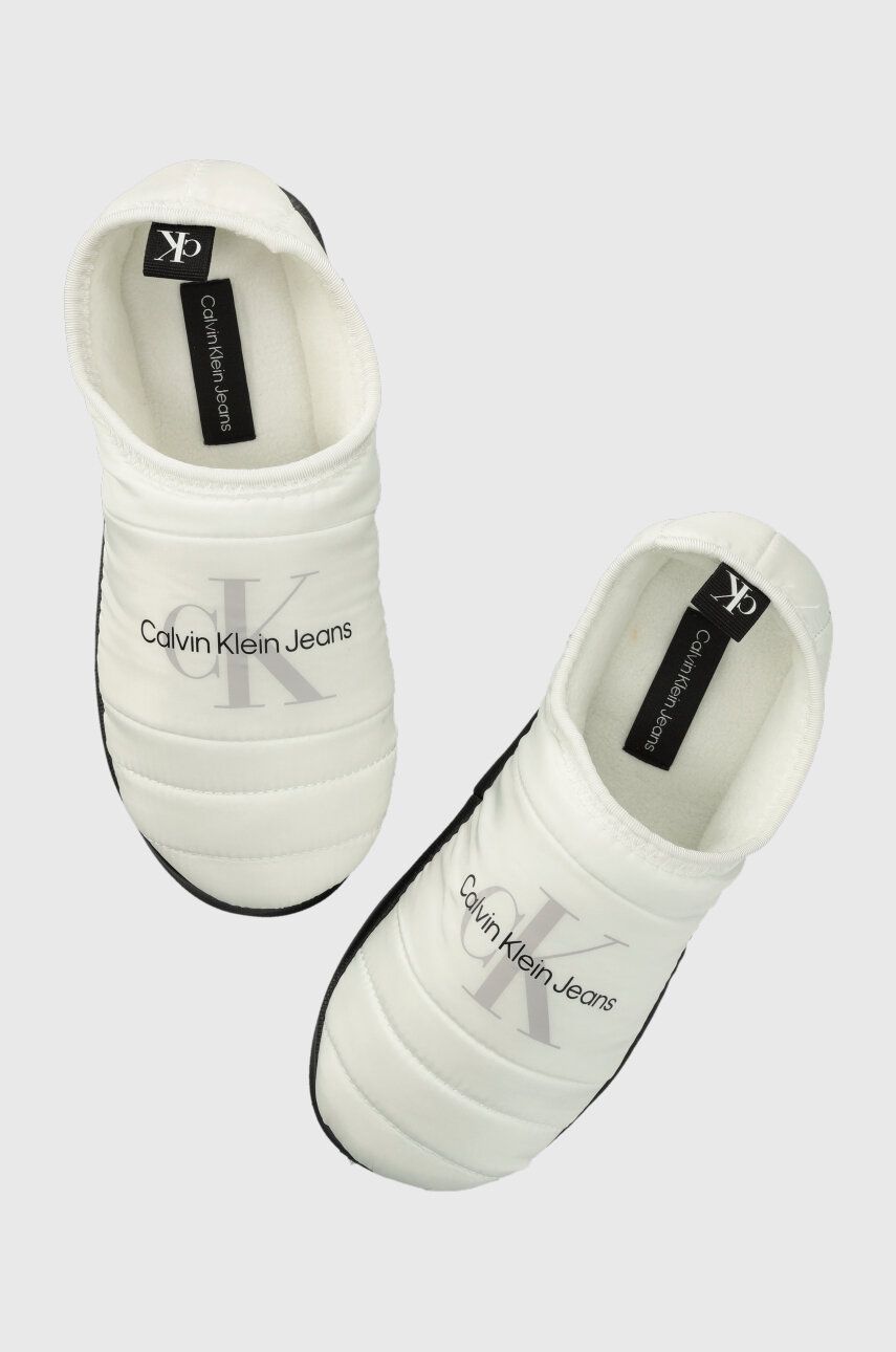 E-shop Pantofle Calvin Klein Jeans HOME SLIPPER MONO WN bílá barva, YW0YW00747