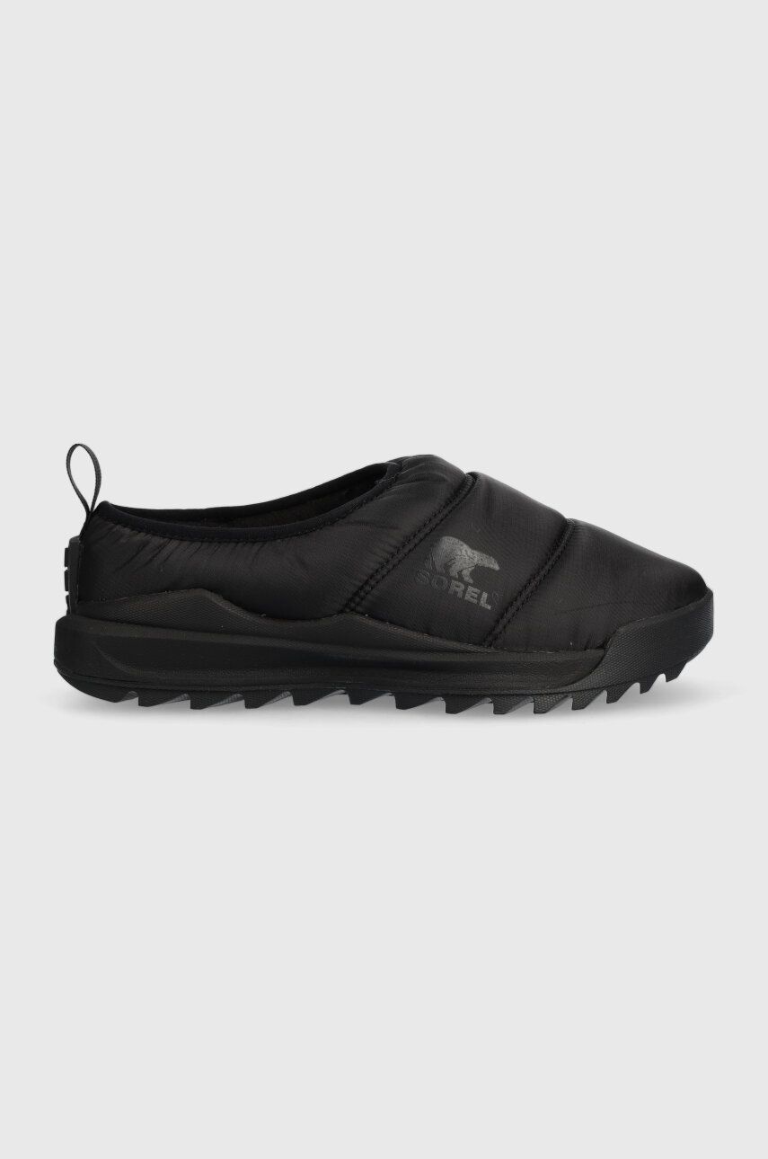 Sorel papuci de casa ONA RMX PUFFY SLIP culoarea negru, 2058701010