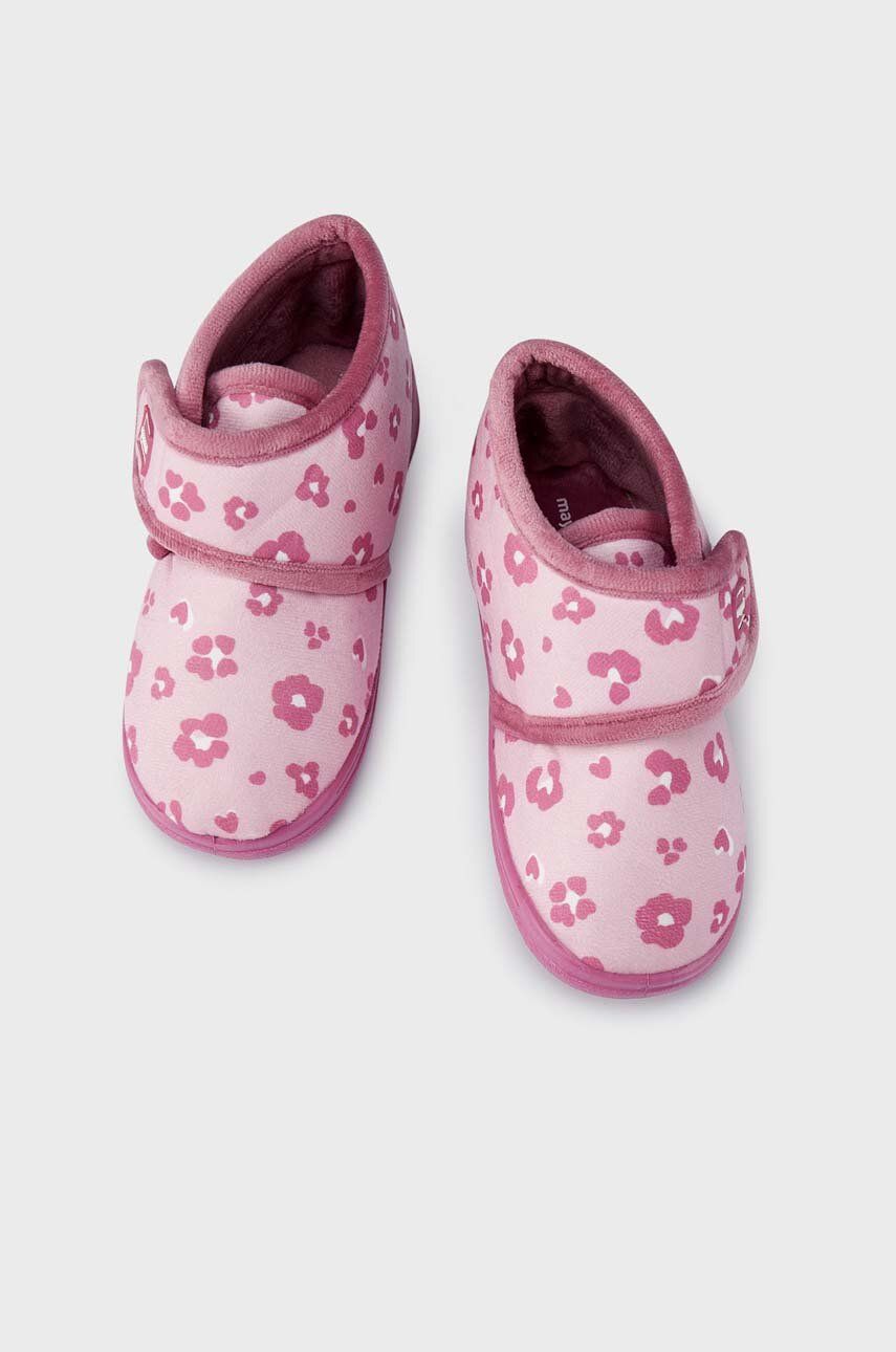 Dětské papuče Mayoral růžová barva - růžová - Svršek: Textilní materiál Vnitřek: Textilní mater