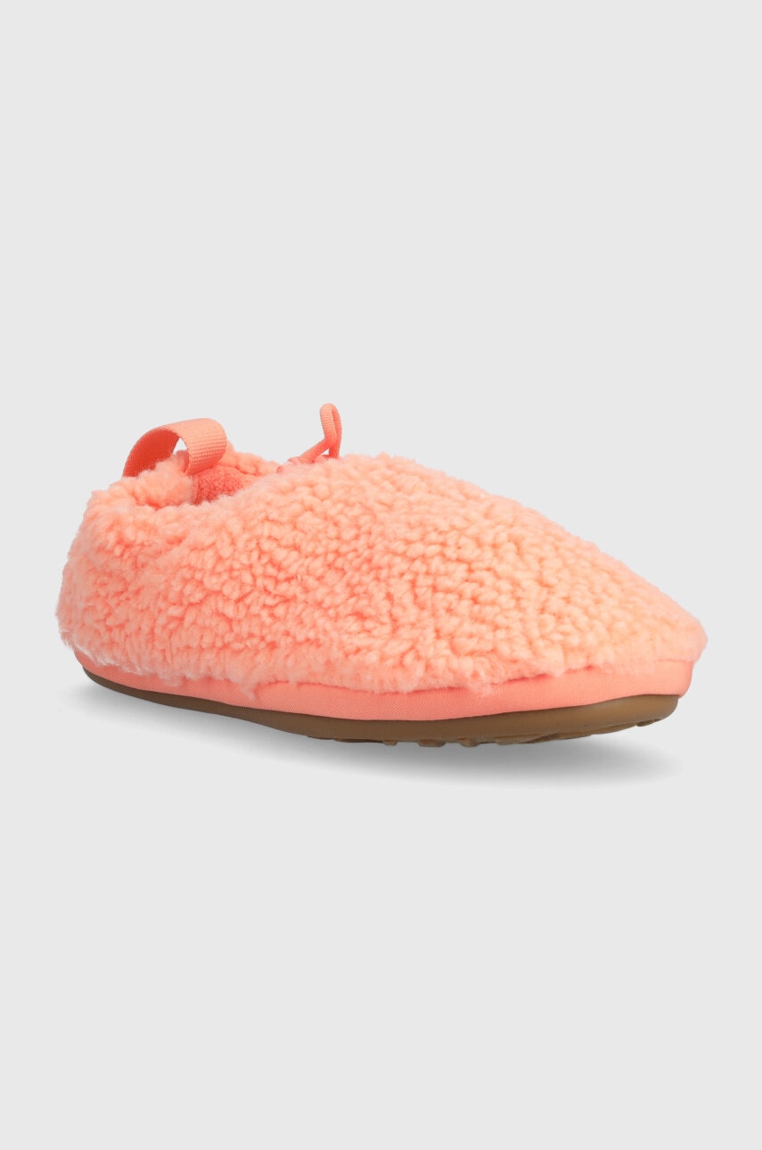 Детские тапки UGG K PLUSHY SLIPPER цвет оранжевый Детские тапки UGG K PLUSHY SLIPPER цвет оранжевый