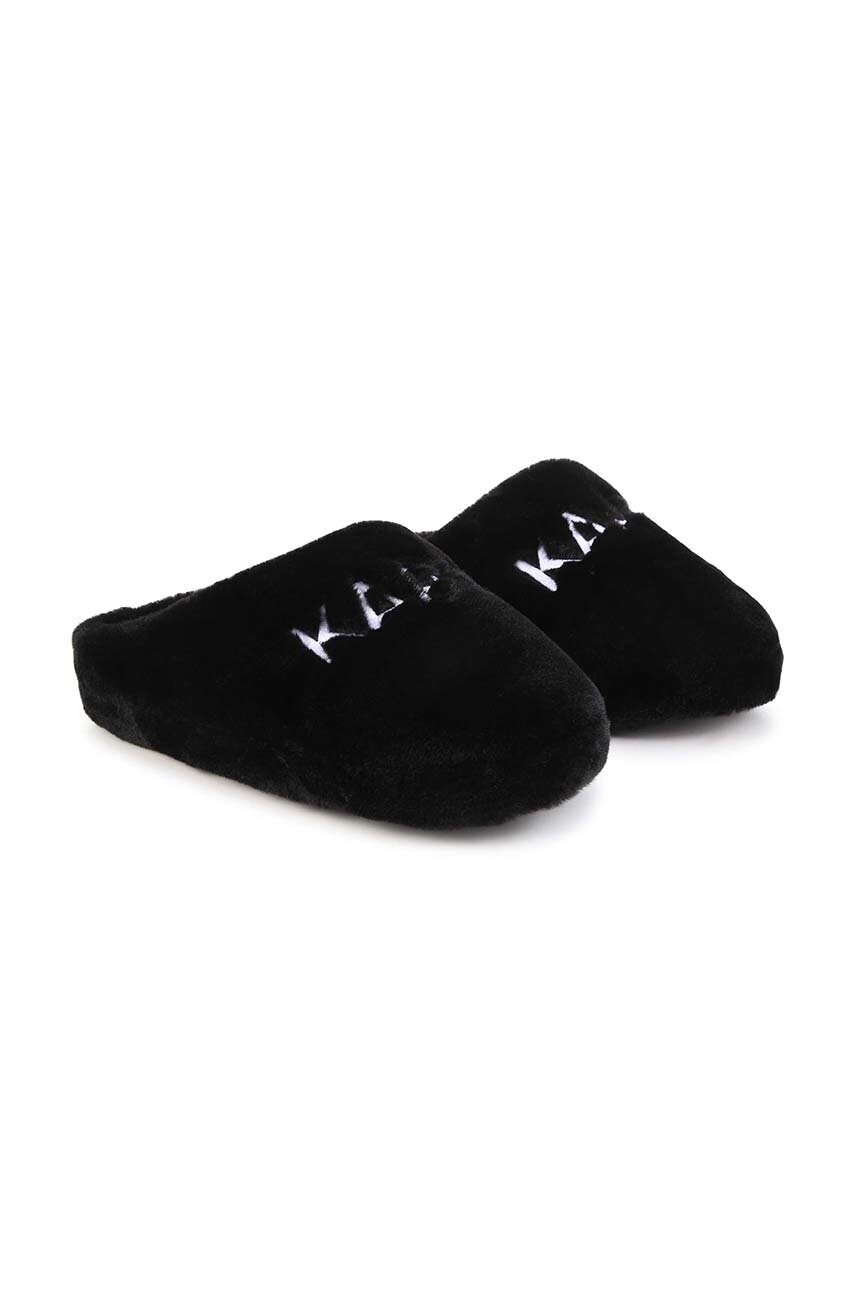 

Дитячі тапочки Karl Lagerfeld колір чорний