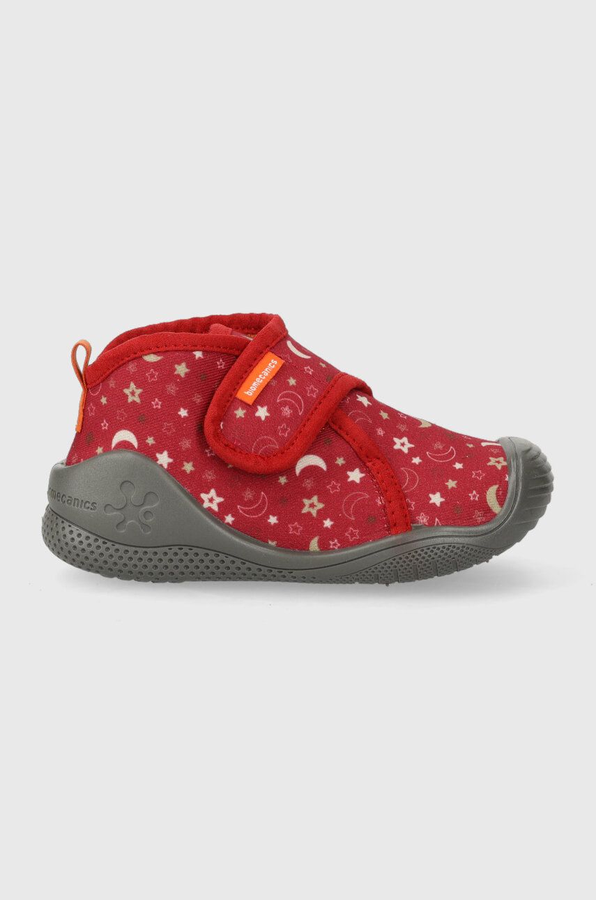 Dětské papuče Biomecanics červená barva - červená -  Svršek: Textilní materiál Vnitřek: Te