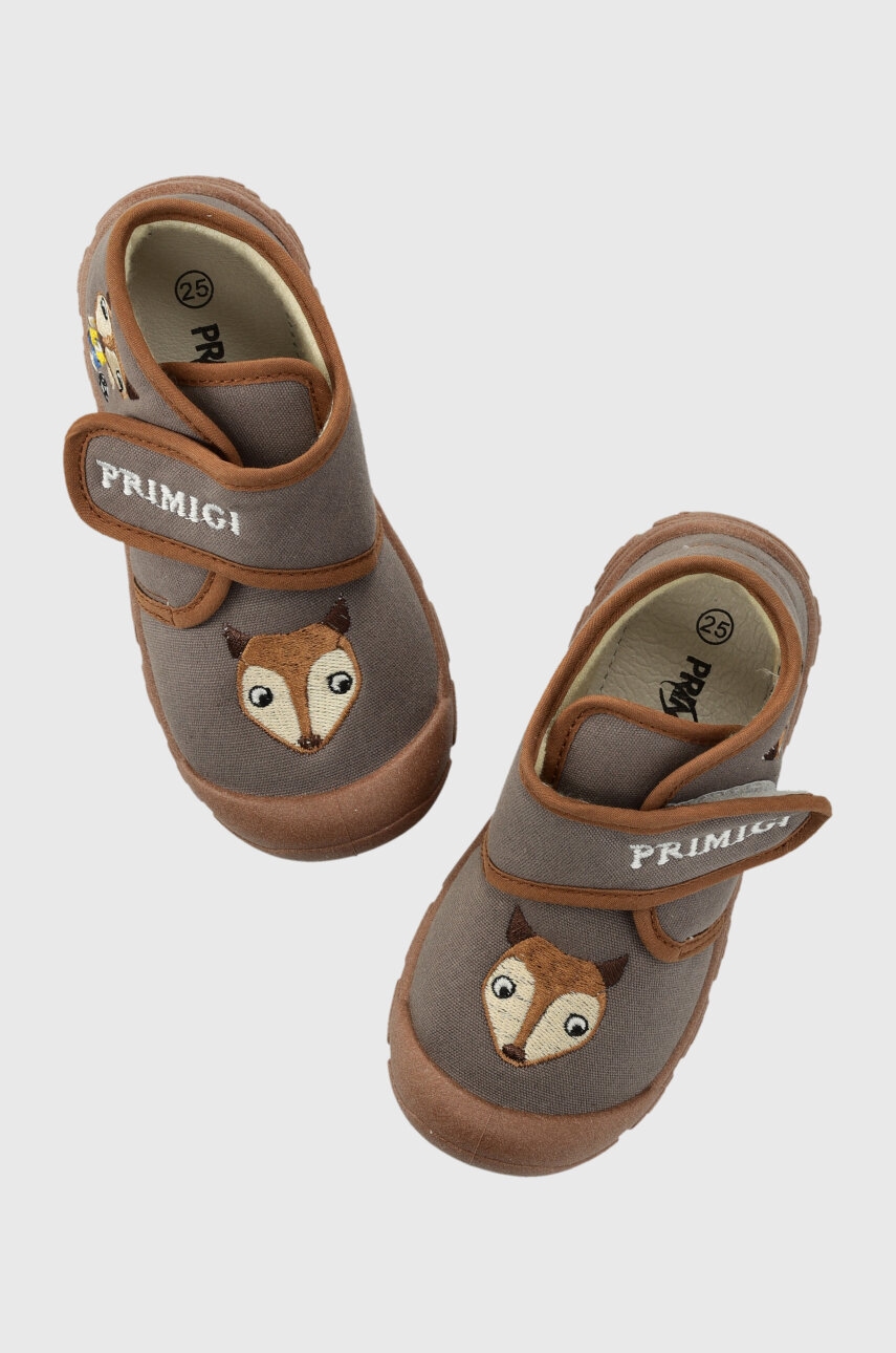 Дитячі тапочки Primigi колір коричневий Дитячі тапочки Primigi колір коричневий