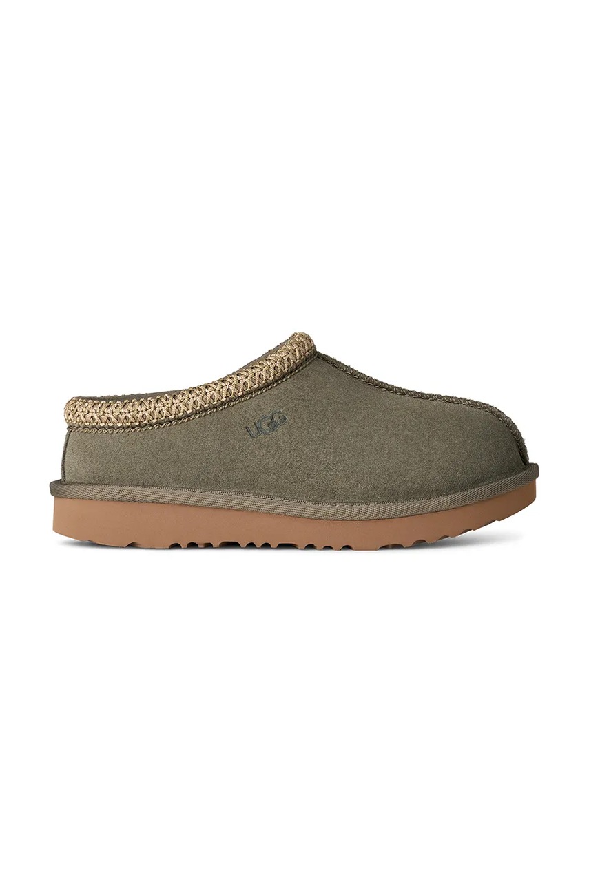 UGG papuci din piele intoarsa pentru copii K TASMAN II culoare verde 1019066K
