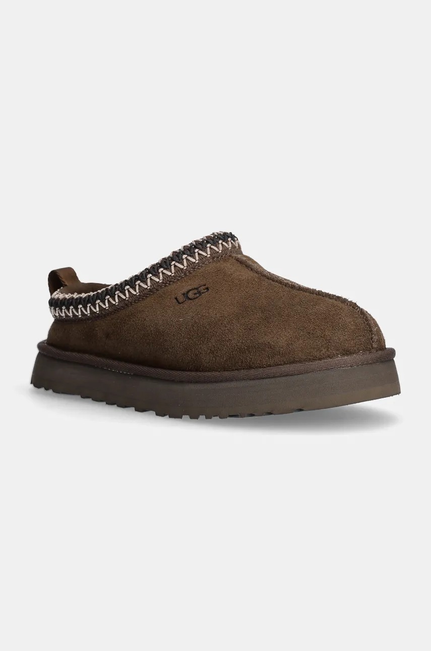

Детски велурени чехли UGG K TAZZ в бежово, Кафяв