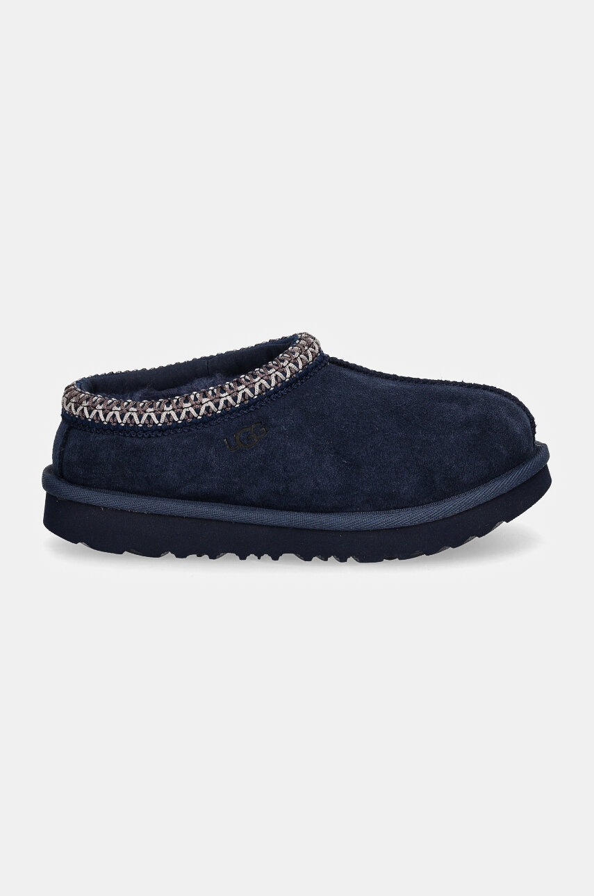 Детские замшевые тапочки UGG T TASMAN II цвет синий 1019066T