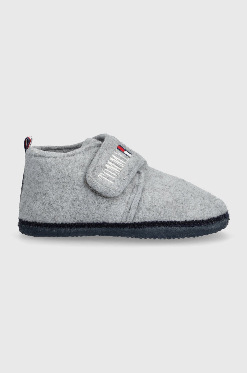 

Детски пантофи Tommy Hilfiger в сиво, Сив