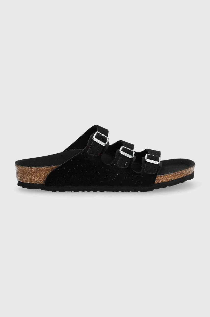 Levně Dětské pantofle Birkenstock Florida černá barva