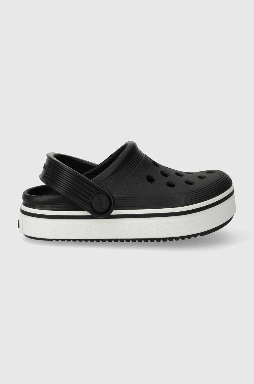 Crocs slapi copii 208479 Off Court Clog T culoarea negru