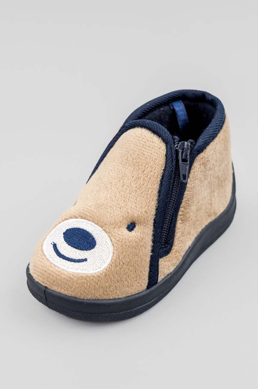 zippy papuci pentru copii culoarea maro