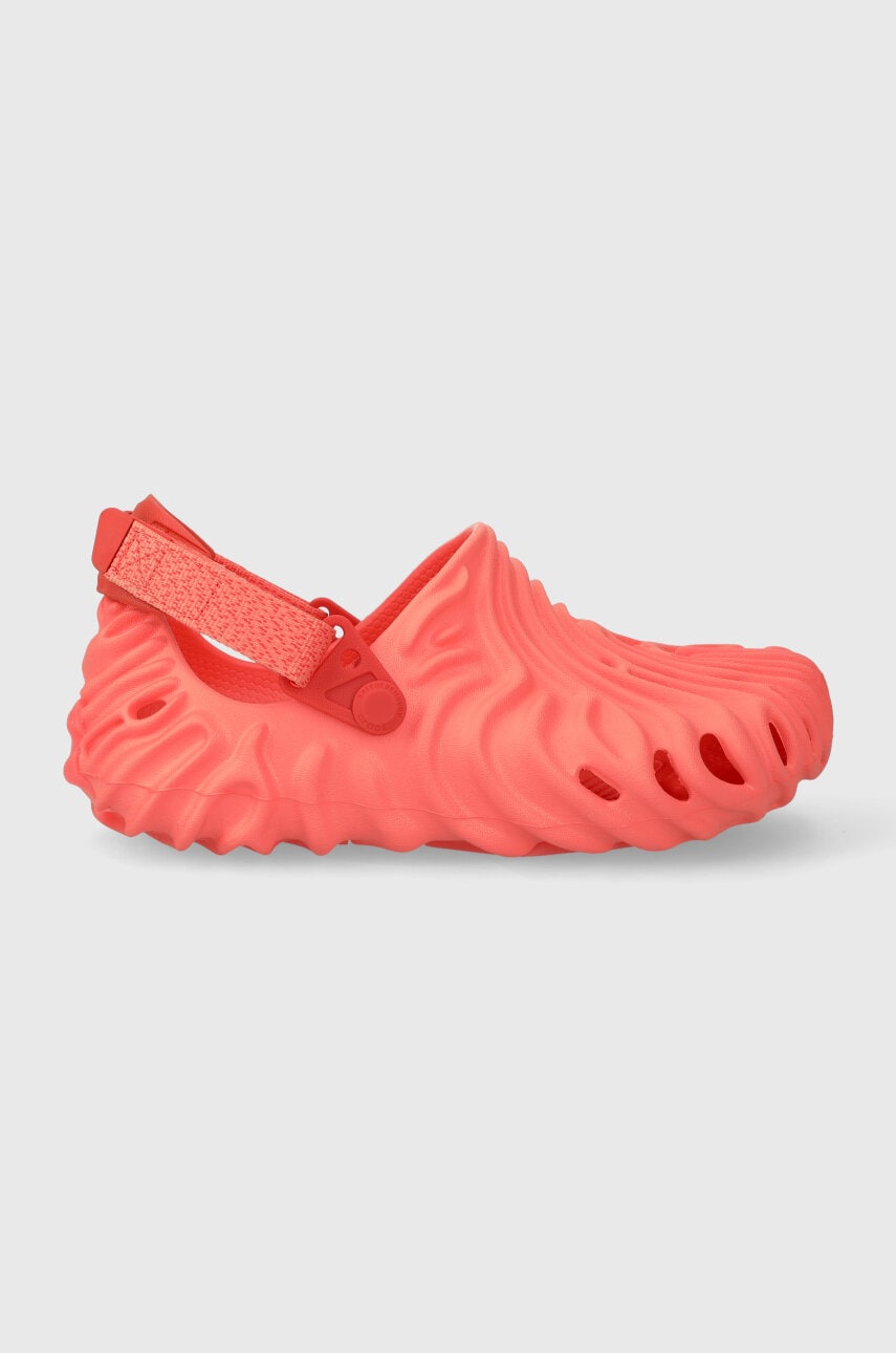 Crocs șlapi copii Salehe Bembury x The Pollex Clog culoarea portocaliu