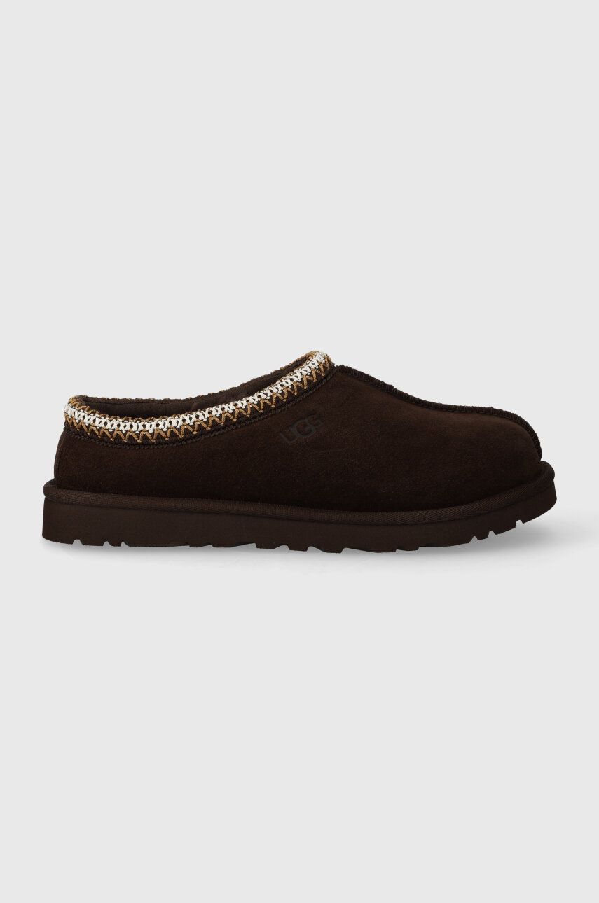 UGG papuci din piele intoarsa Tasman culoarea maro, 5950