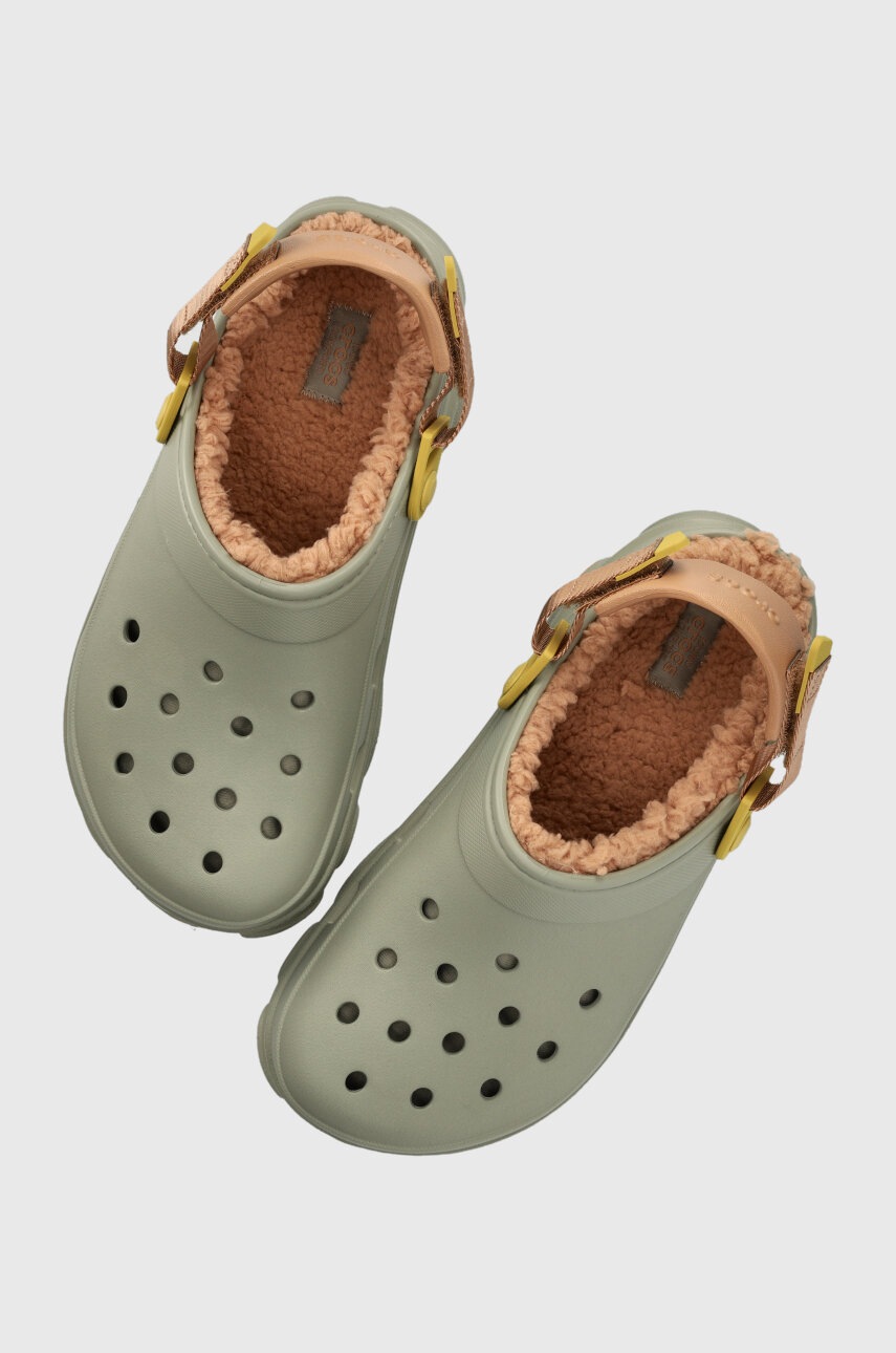 Crocs papuci Alle Terrain Lined Clog barbati, culoarea gri, 207936