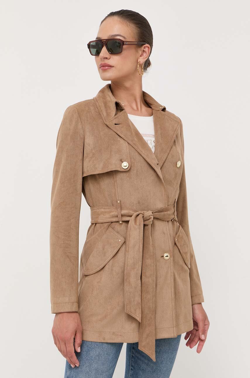 

Пальто Marciano Guess женское цвет коричневый переходное