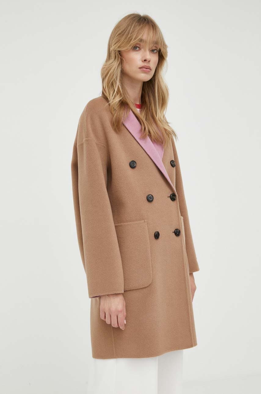 

Вовняне двостороннє пальто MAX&Co. перехідне oversize