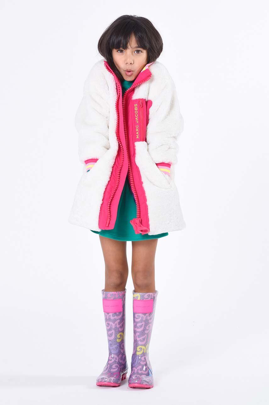 Dětský kabát Marc Jacobs béžová barva - béžová - 100 % Polyester