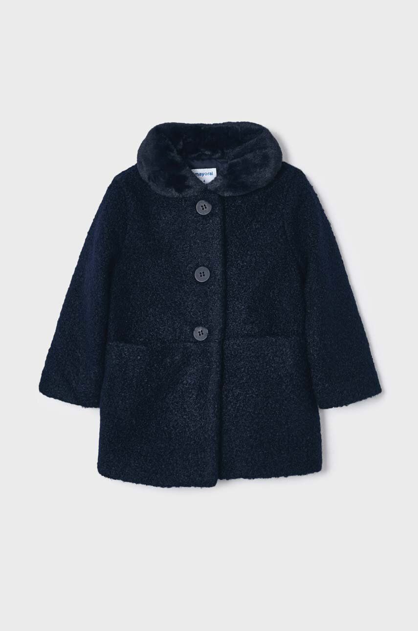 Detský kabát Mayoral tmavomodrá farba