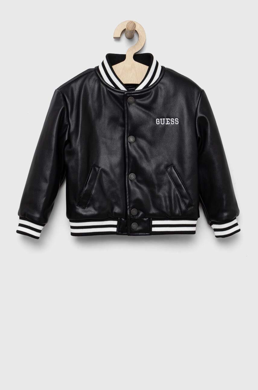 

Дитяча куртка-бомбер Guess колір чорний