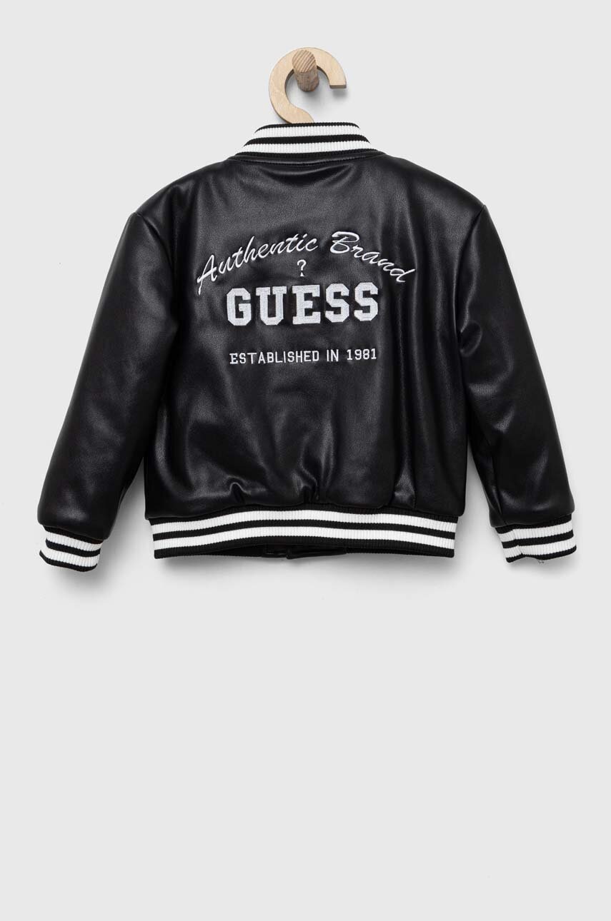 

Дитяча куртка-бомбер Guess колір чорний