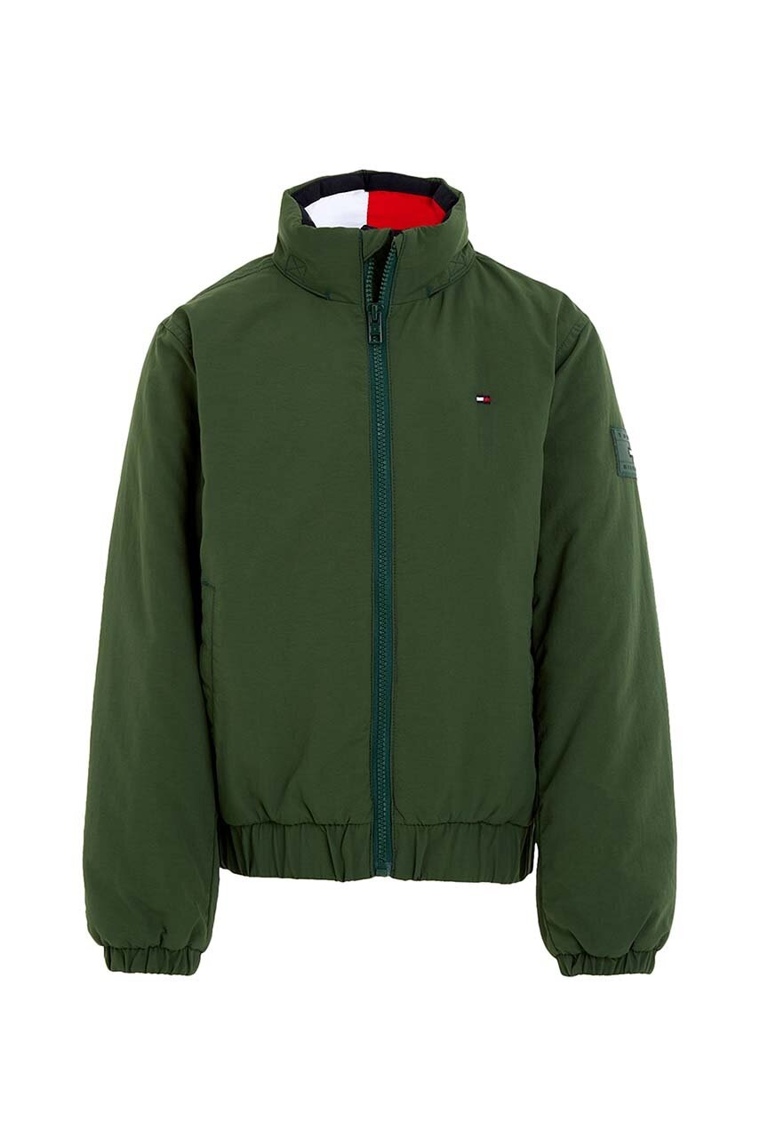 

Дитяча куртка Tommy Hilfiger колір зелений