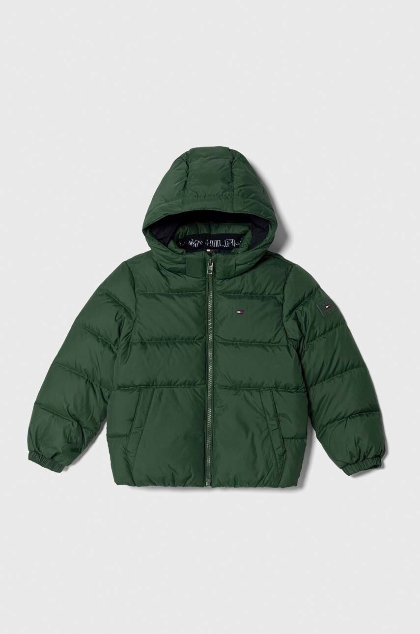 

Детская пуховая куртка Tommy Hilfiger цвет зелёный