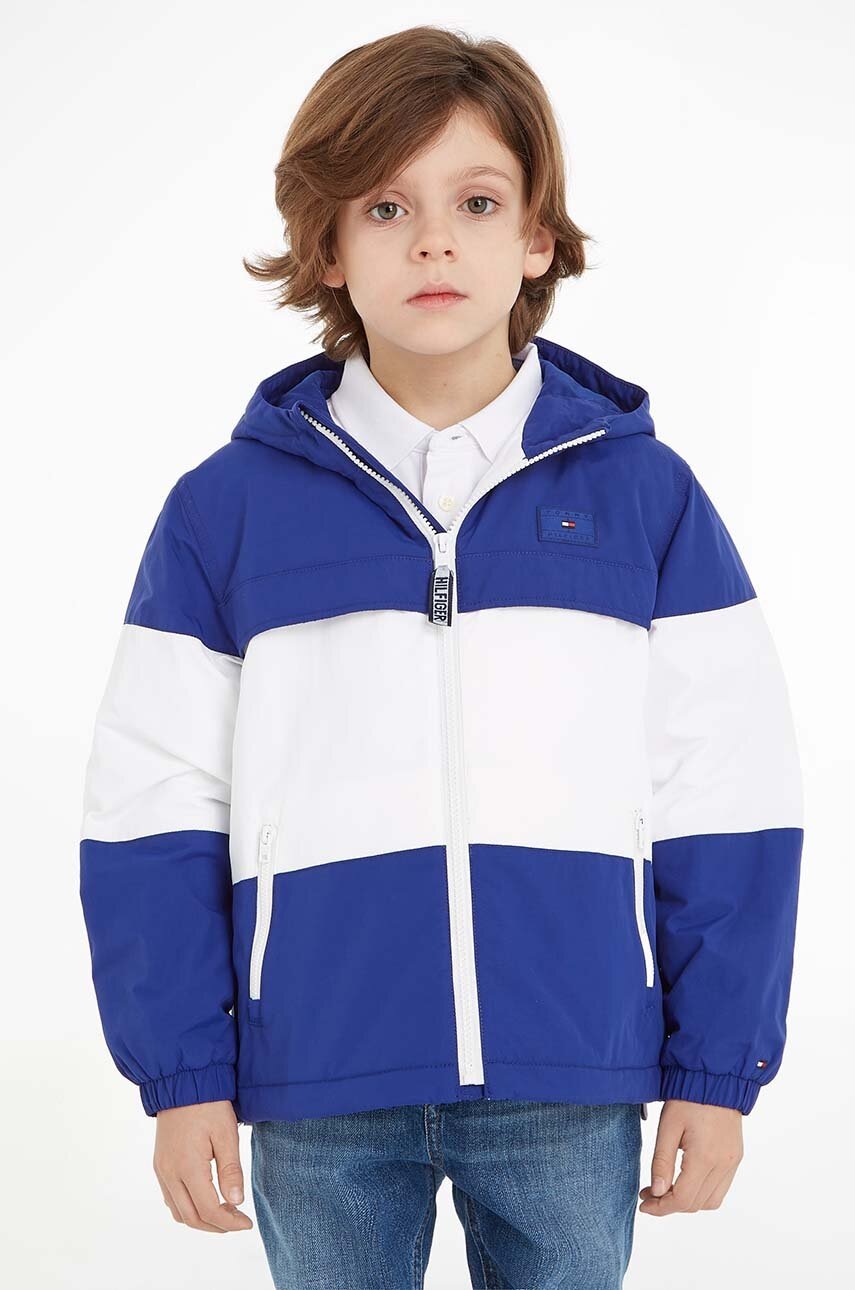 

Детско яке Tommy Hilfiger в тъмносиньо, Тъмносин