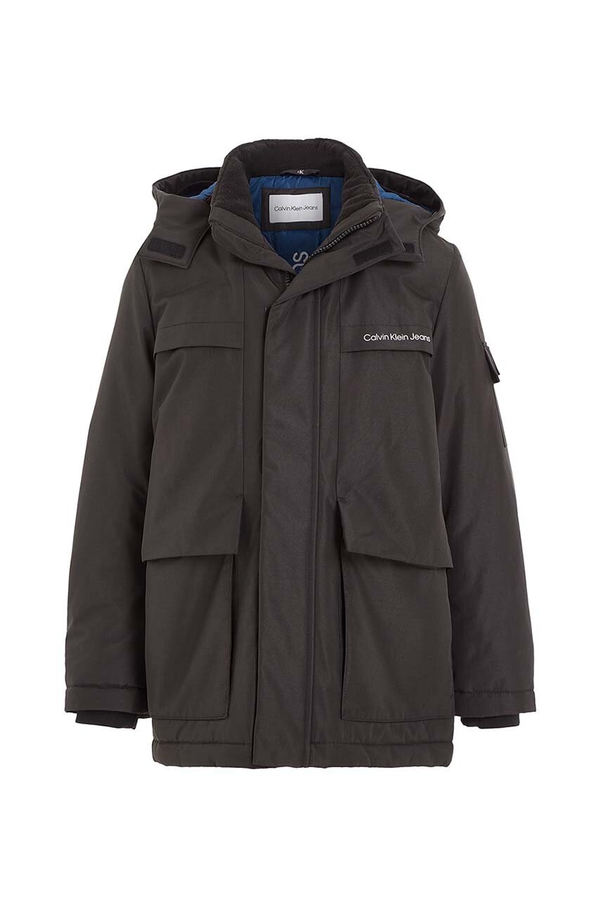 Дитяча куртка Calvin Klein Jeans колір чорний в Івано-Франковську Дитяча куртка Calvin Klein Jeans колір чорний в Івано-Франковську