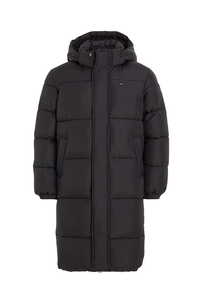 

Детско яке Tommy Hilfiger в черно, Черен