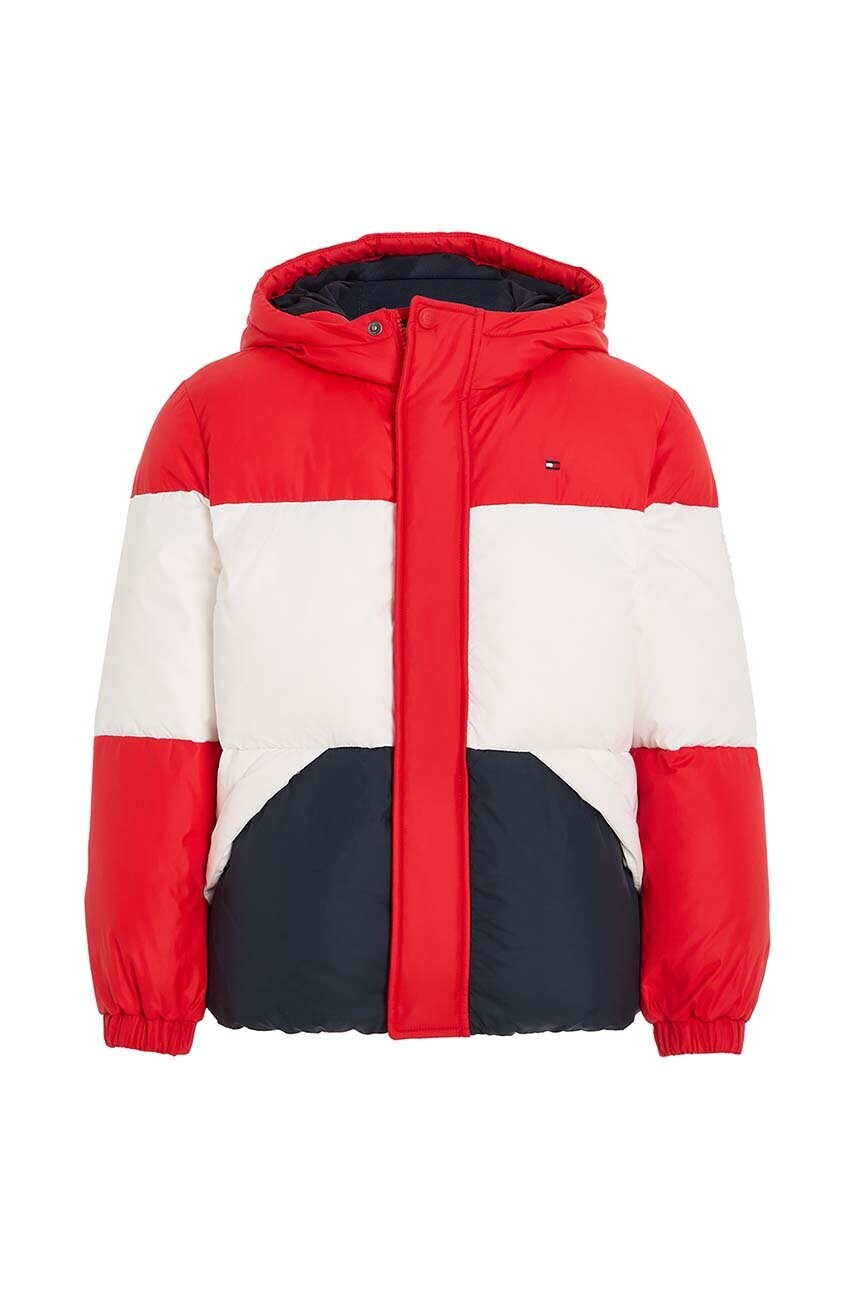 

Детская пуховая куртка Tommy Hilfiger цвет красный