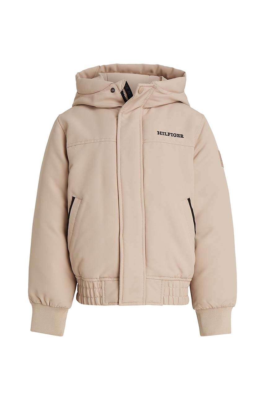 Детская куртка Tommy Hilfiger цвет бежевый Детская куртка Tommy Hilfiger цвет бежевый
