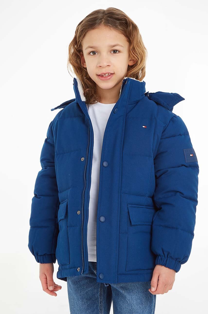

Детско яке Tommy Hilfiger в тъмносиньо, Тъмносин