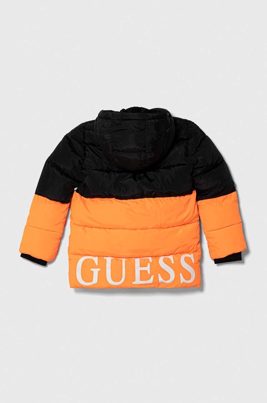 Дитяча куртка Guess колір помаранчевий