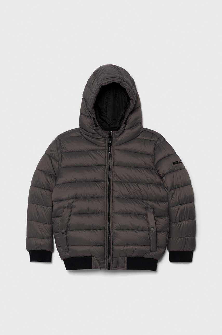 Дитяча куртка Pepe Jeans Outerw Heavy колір сірий Дитяча куртка Pepe Jeans Outerw Heavy колір сірий