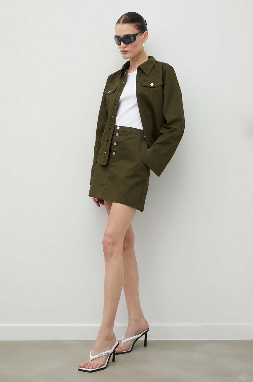 Τζιν μπουφάν Résumé χρώμα: πράσινο φωτογραφία