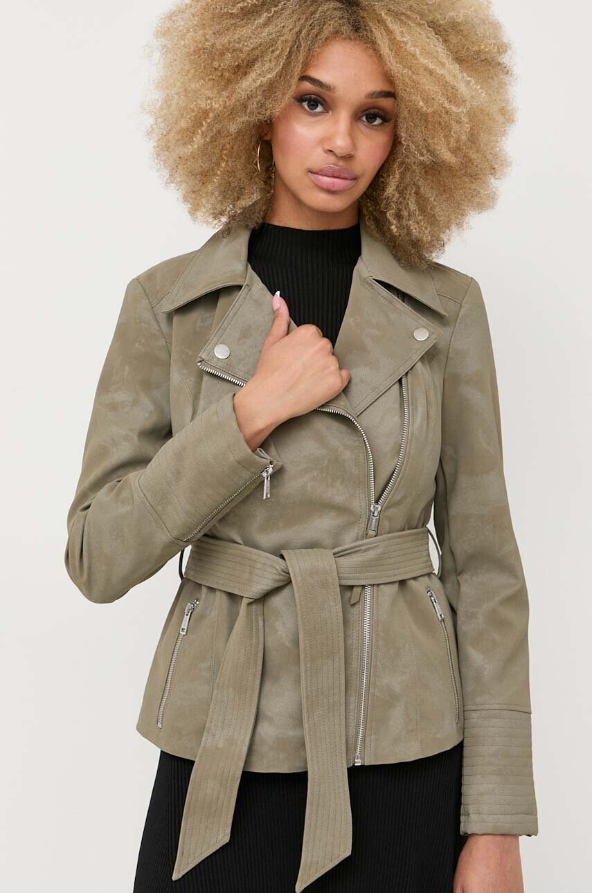 

Куртка Guess жіноча колір зелений перехідна